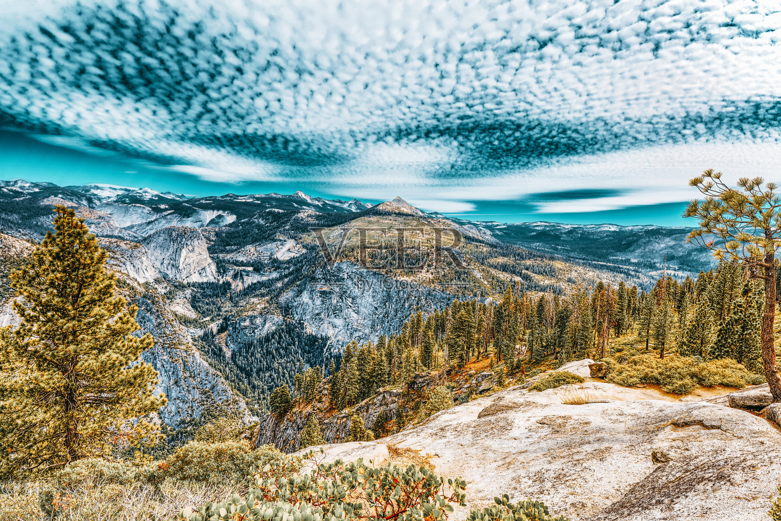 壮丽的美国国家自然公园-约塞米蒂。照片摄影图片