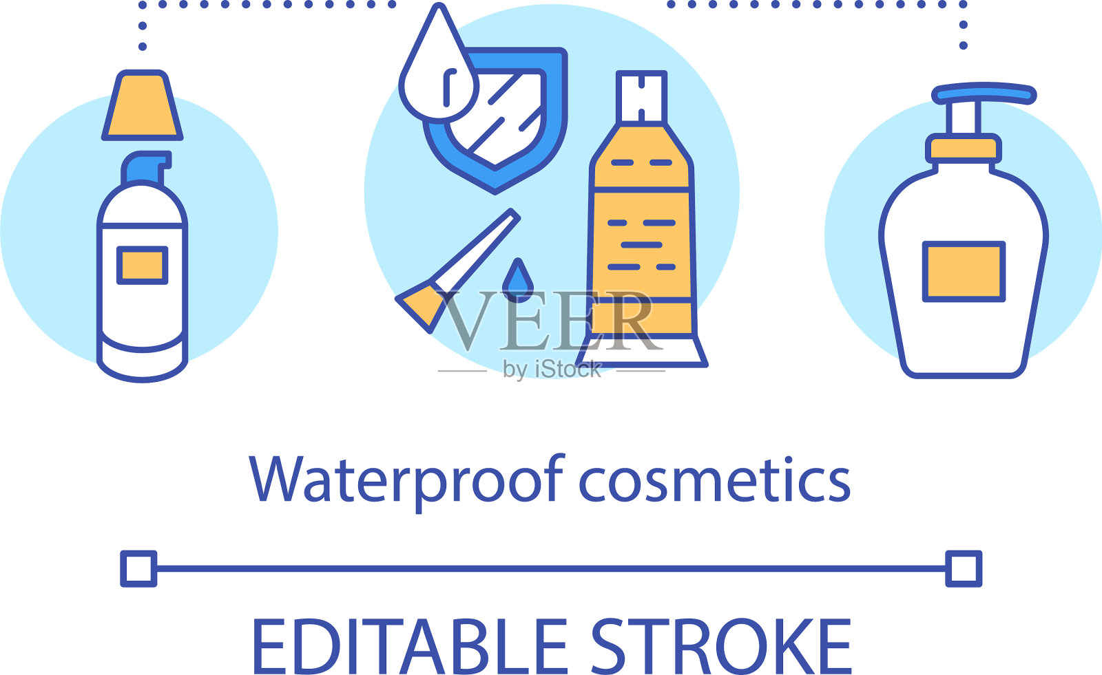 水美容产生概念图标水插画图片素材