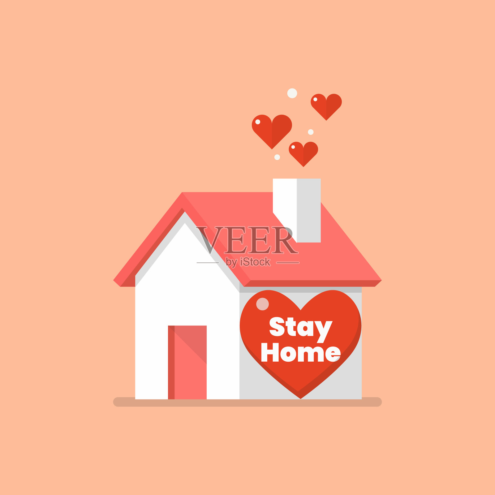 有话请大家待在家里设计元素图片