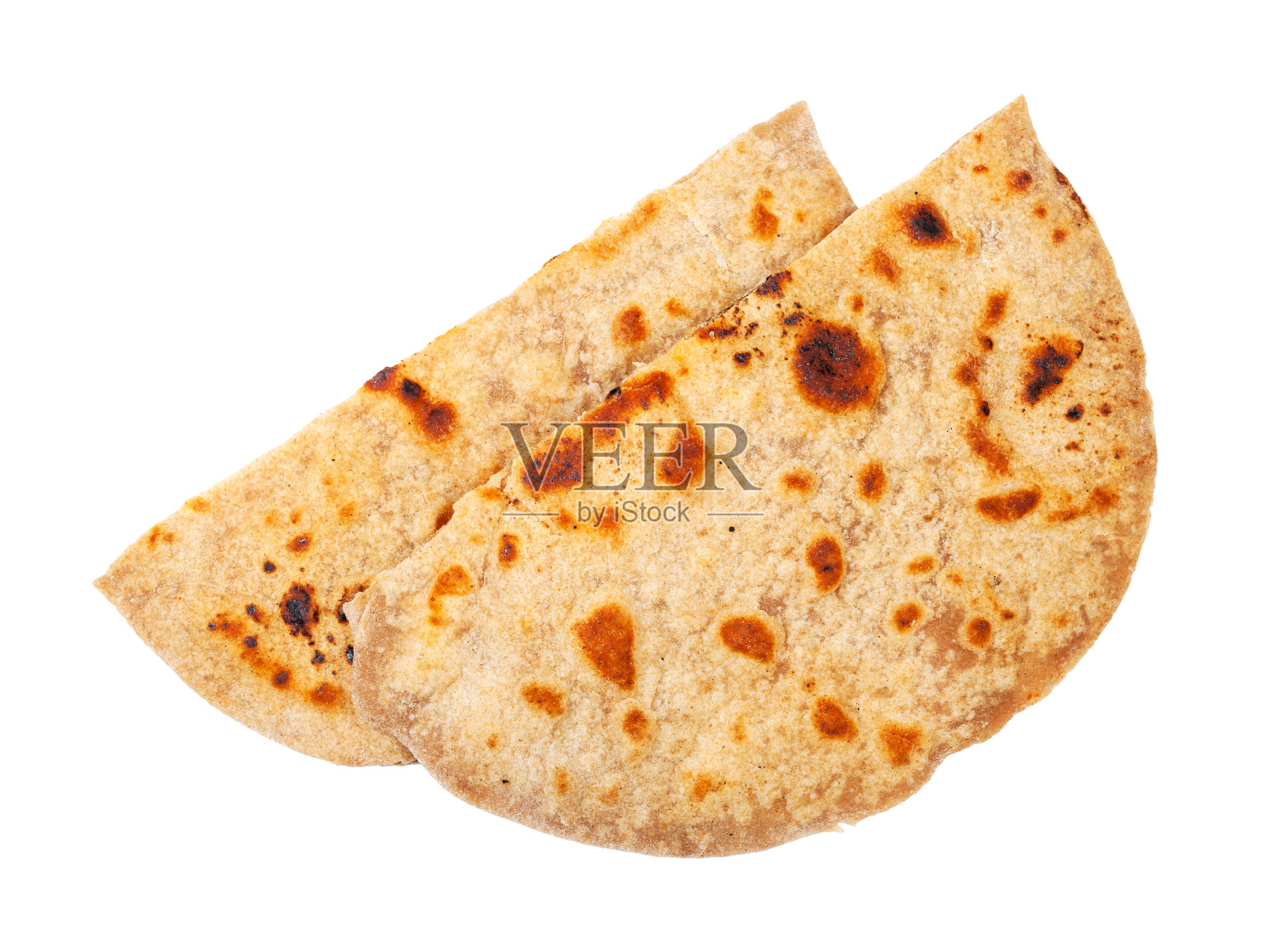 孤立的一对印度烤炉面包照片摄影图片