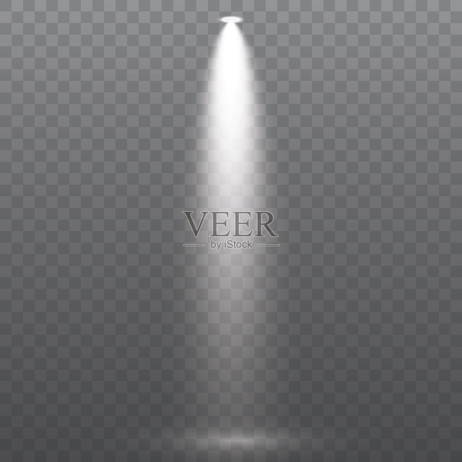 白色聚光灯照耀设计元素图片