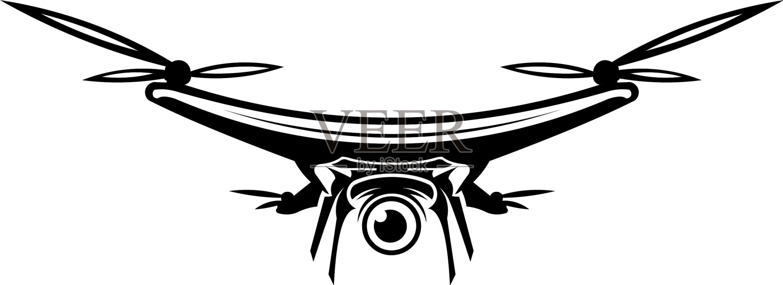 相机无人机的标志设计元素图片