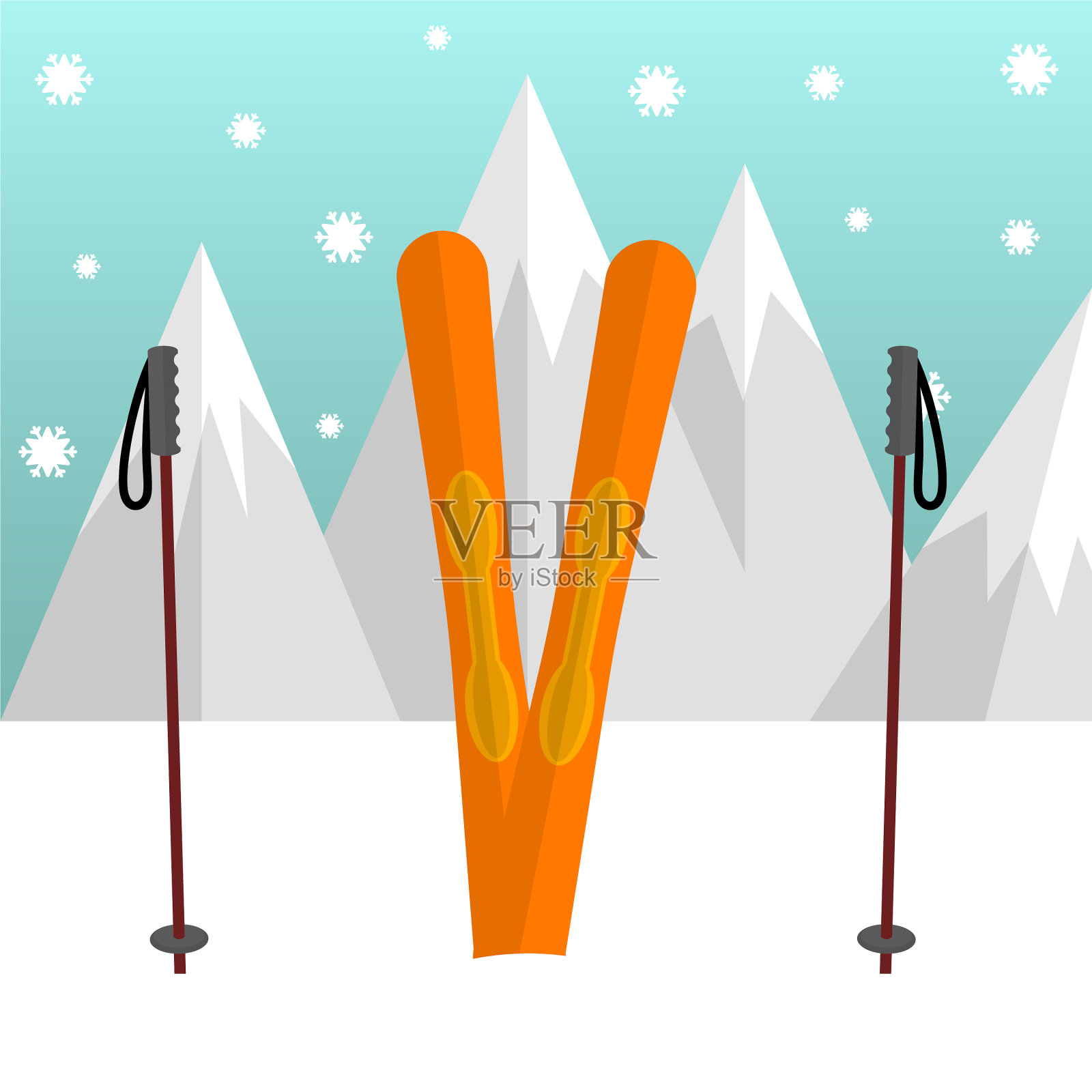 冬季运动图像插画图片素材