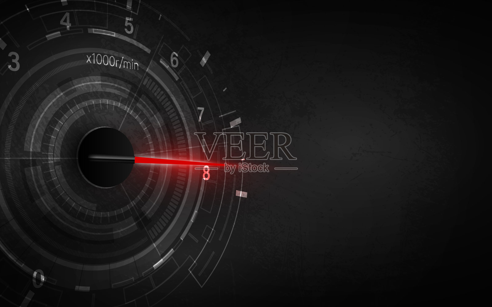 速度运动背景与快速速度计汽车。赛车速度的背景。插画图片素材