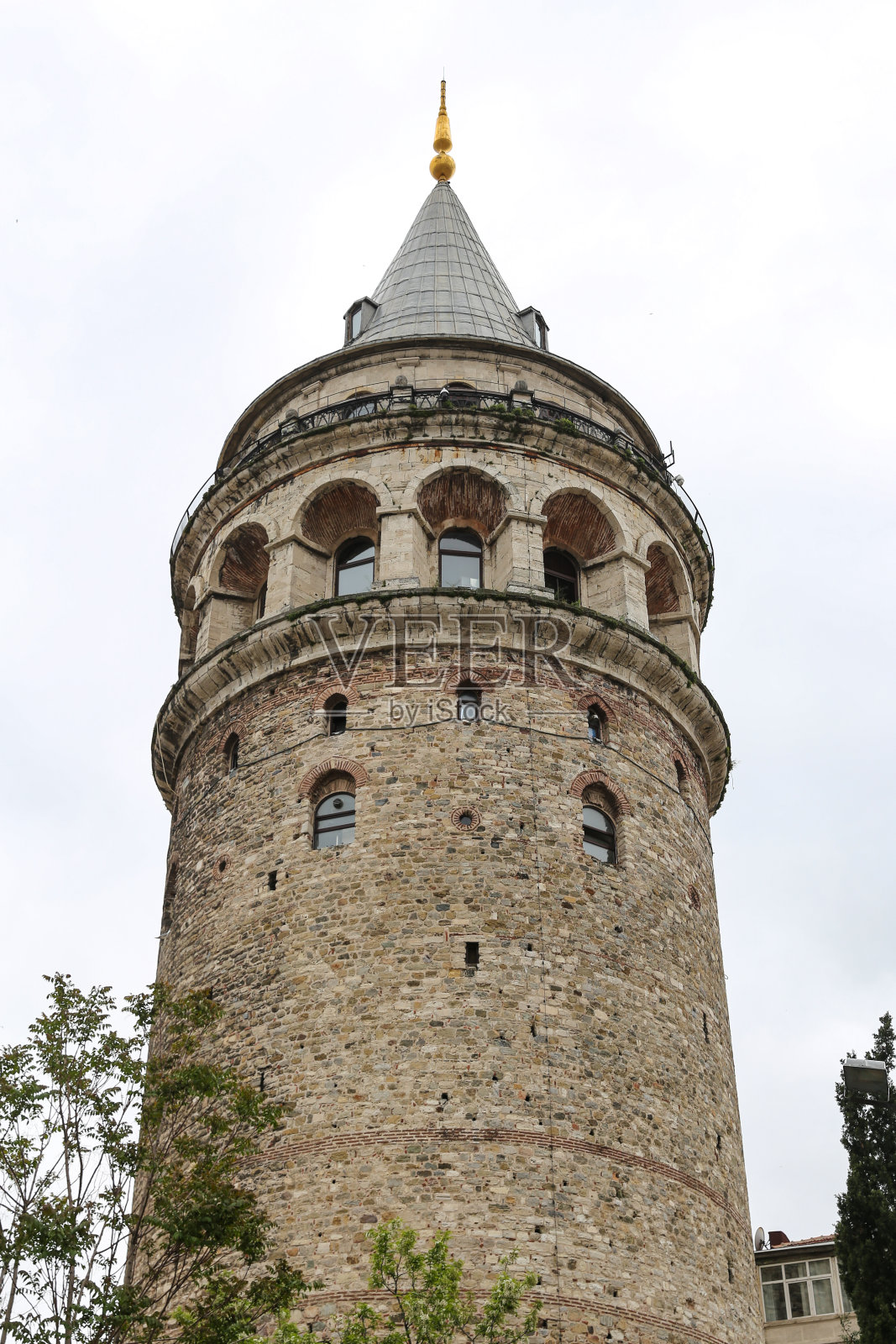 土耳其伊斯坦布尔Beyoglu区Galata Tower照片摄影图片