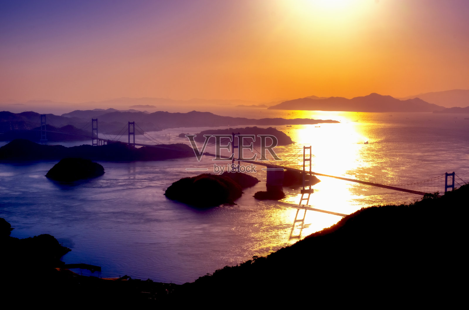 爱姬岛今仓的黑岛海峡海景照片摄影图片