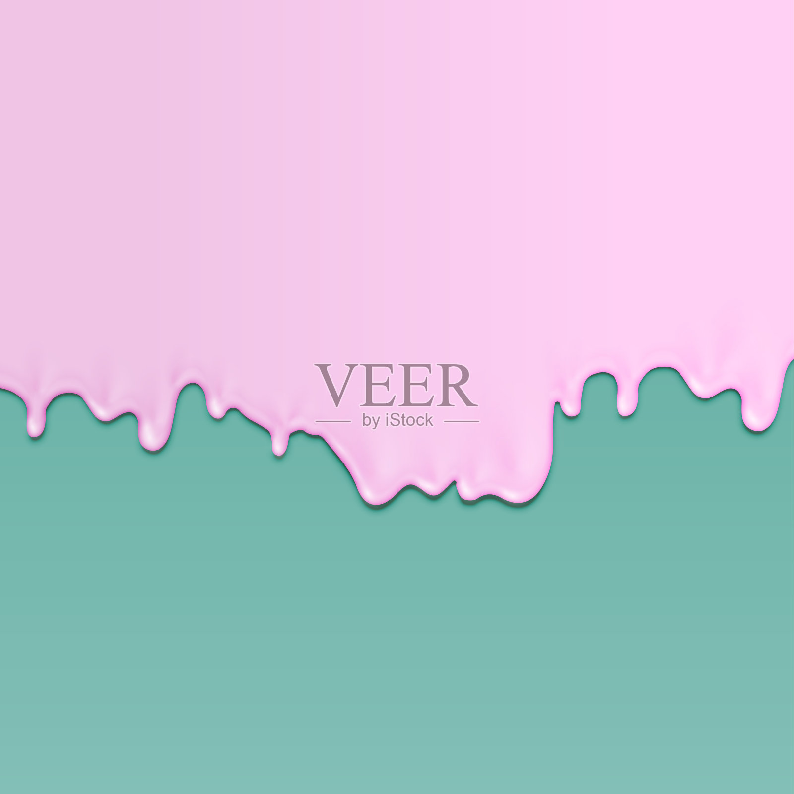 逼真的油漆不同颜色的背景与一个脸的形状，矢量插图插画图片素材