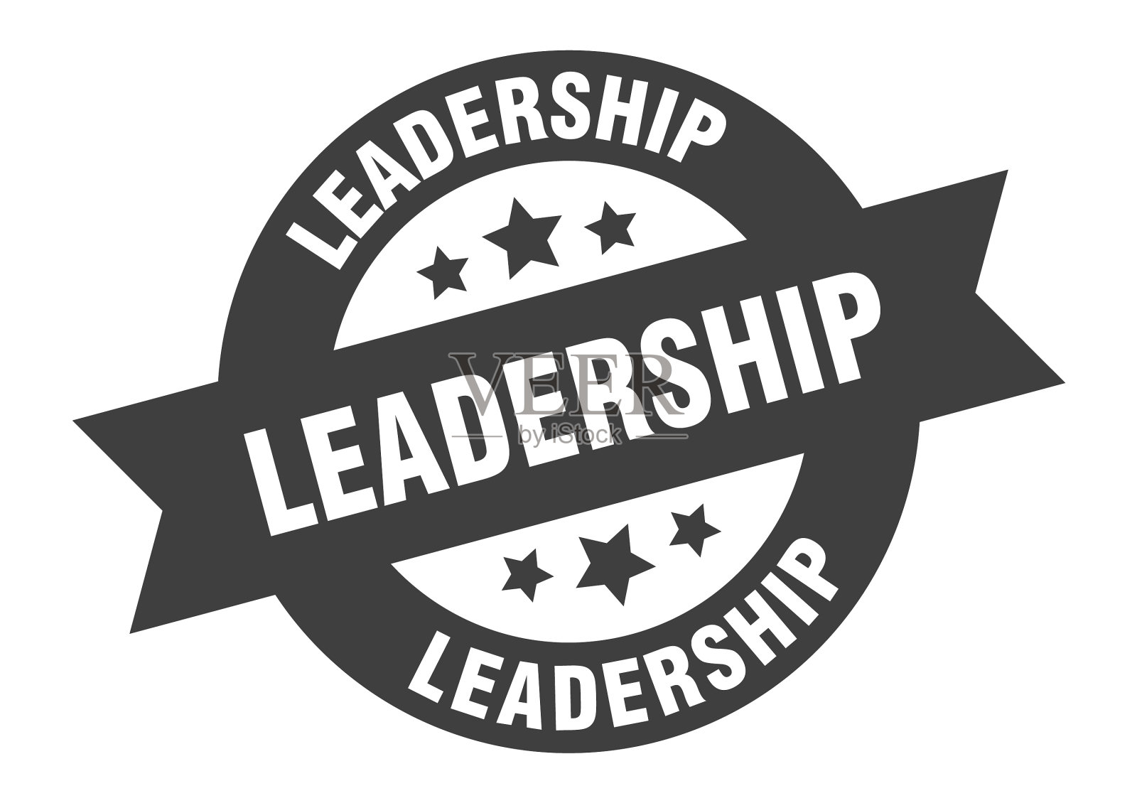 领导标志领导圆丝带贴纸插画图片素材