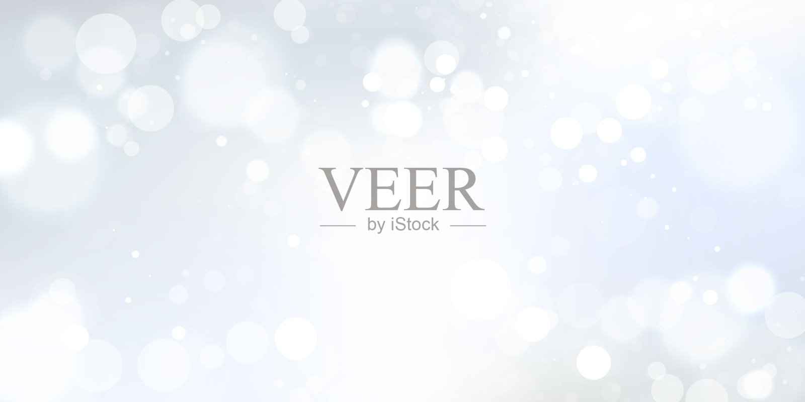 抽象模糊光元素，可用于覆盖装饰的散景背景与蓝色插画图片素材