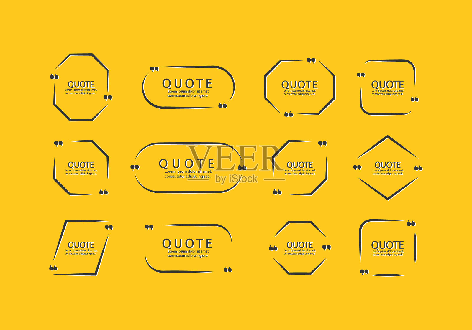 引用箱形框架。插画图片素材