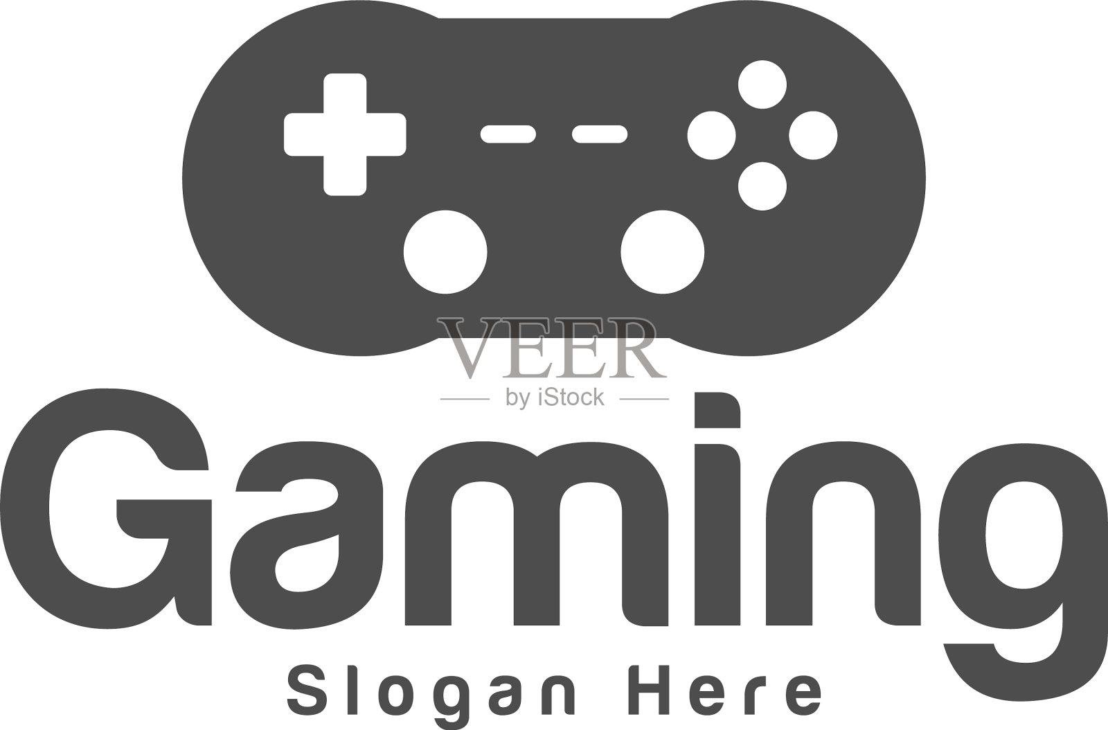 游戏标志模板操纵杆设计图标风格化设计元素图片