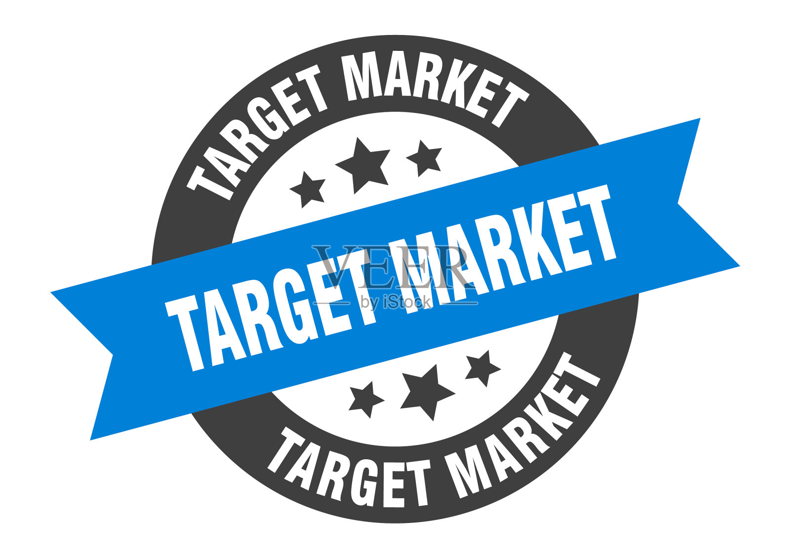 目标市场标志目标市场圆丝带设计元素图片