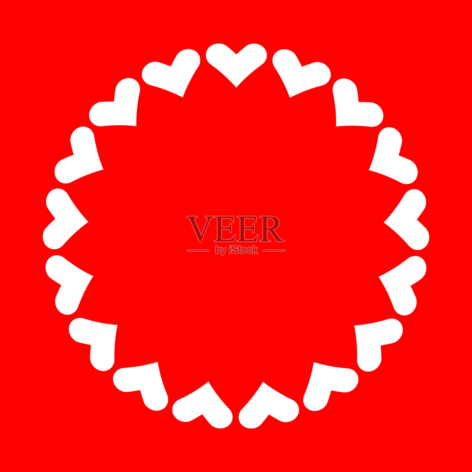 为庆祝一年一度的情人节而设计插画图片素材