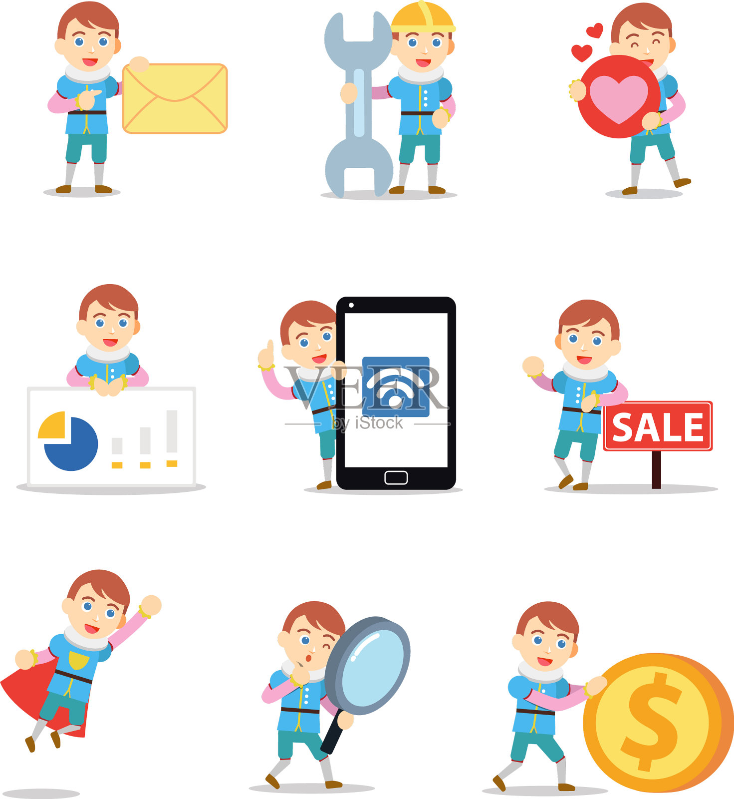 以高贵的君主骑士塑造人物形象图标素材