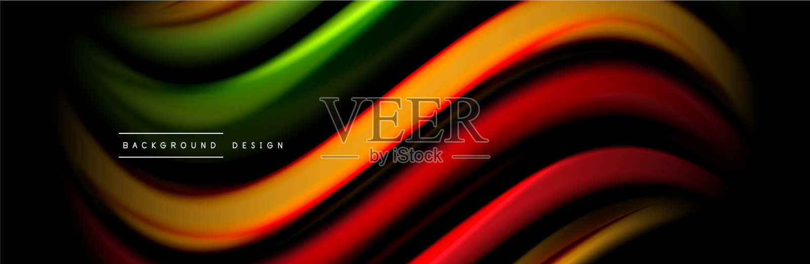 丝绸和流畅的流波海报设计色彩插画图片素材