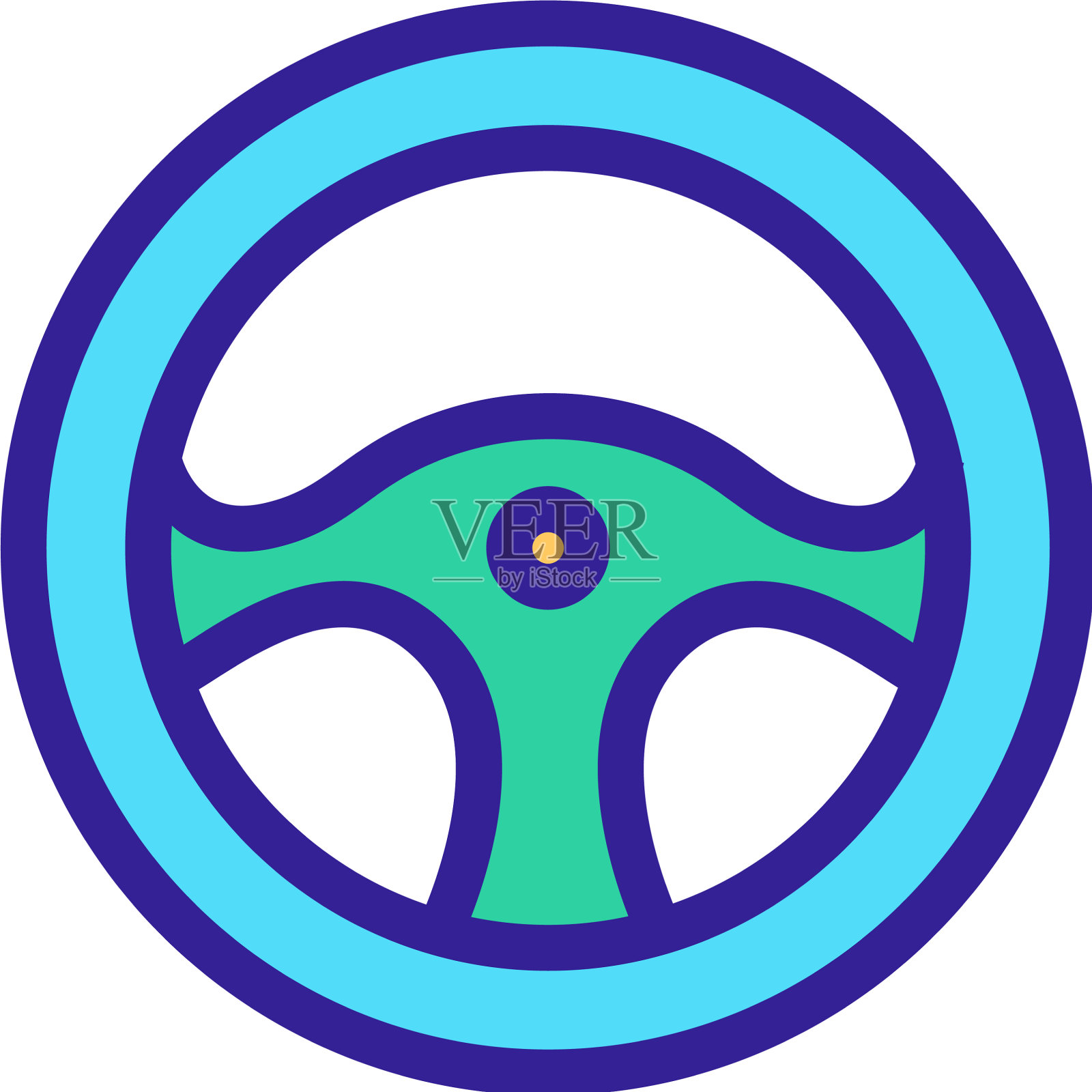 游戏操纵杆图标孤立轮廓符号设计元素图片