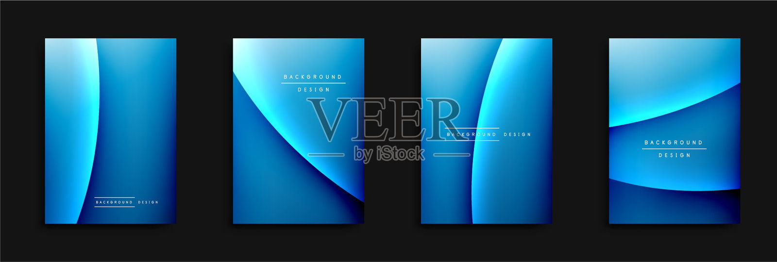 波浪覆盖设置流体梯度动态插画图片素材