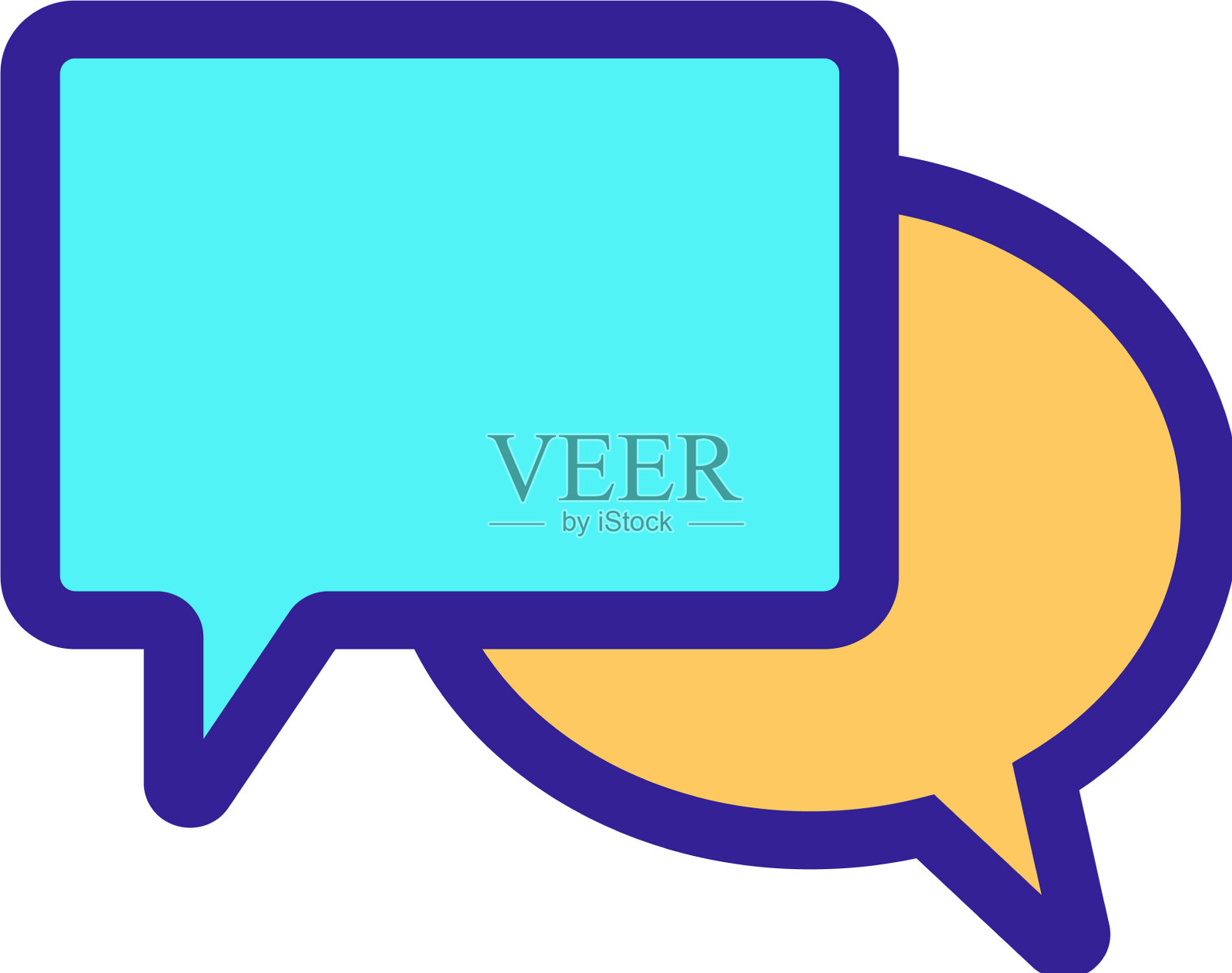 信息和警报图标隔离轮廓设计元素图片