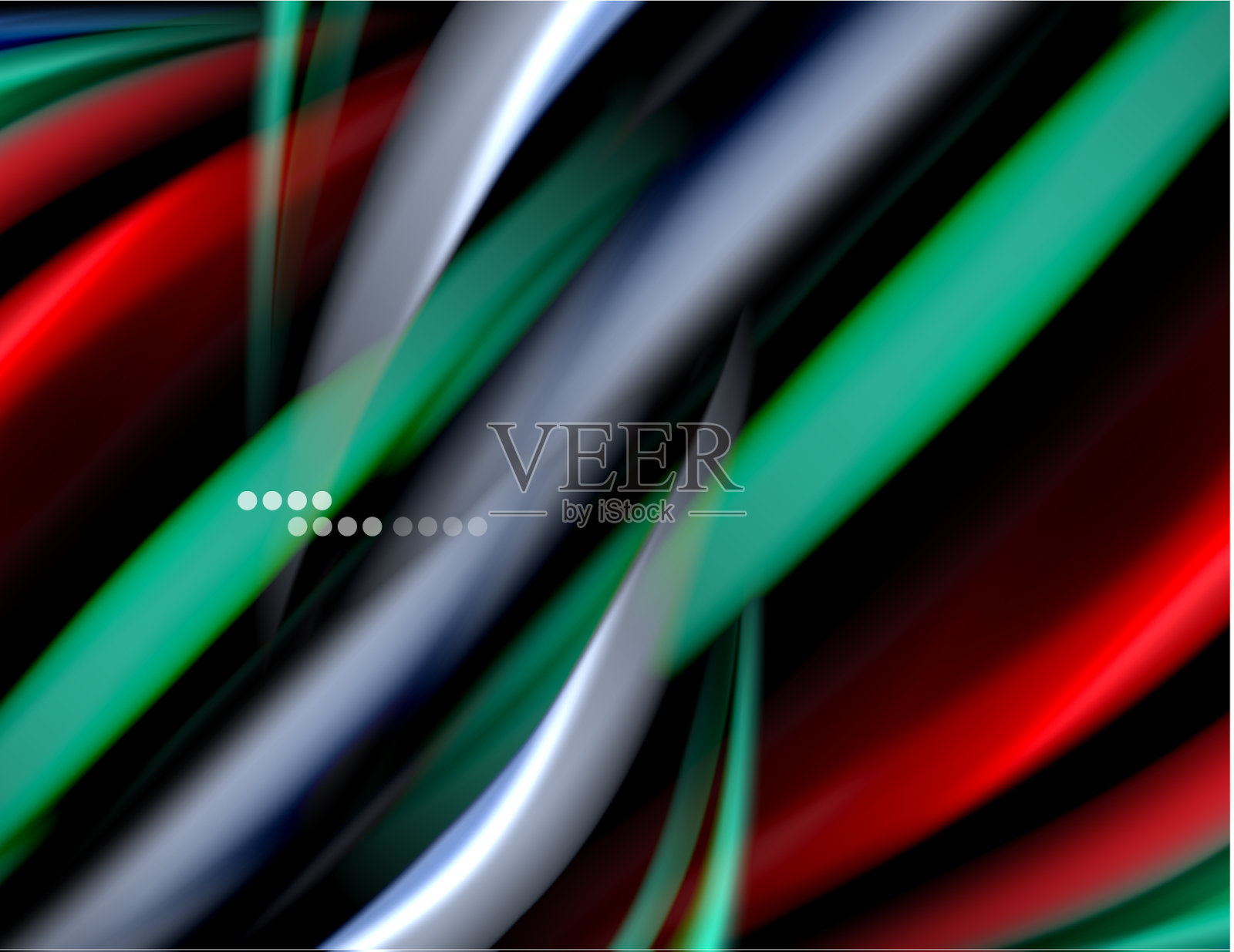 丝绸光滑的线条上的黑色液体液体的颜色插画图片素材