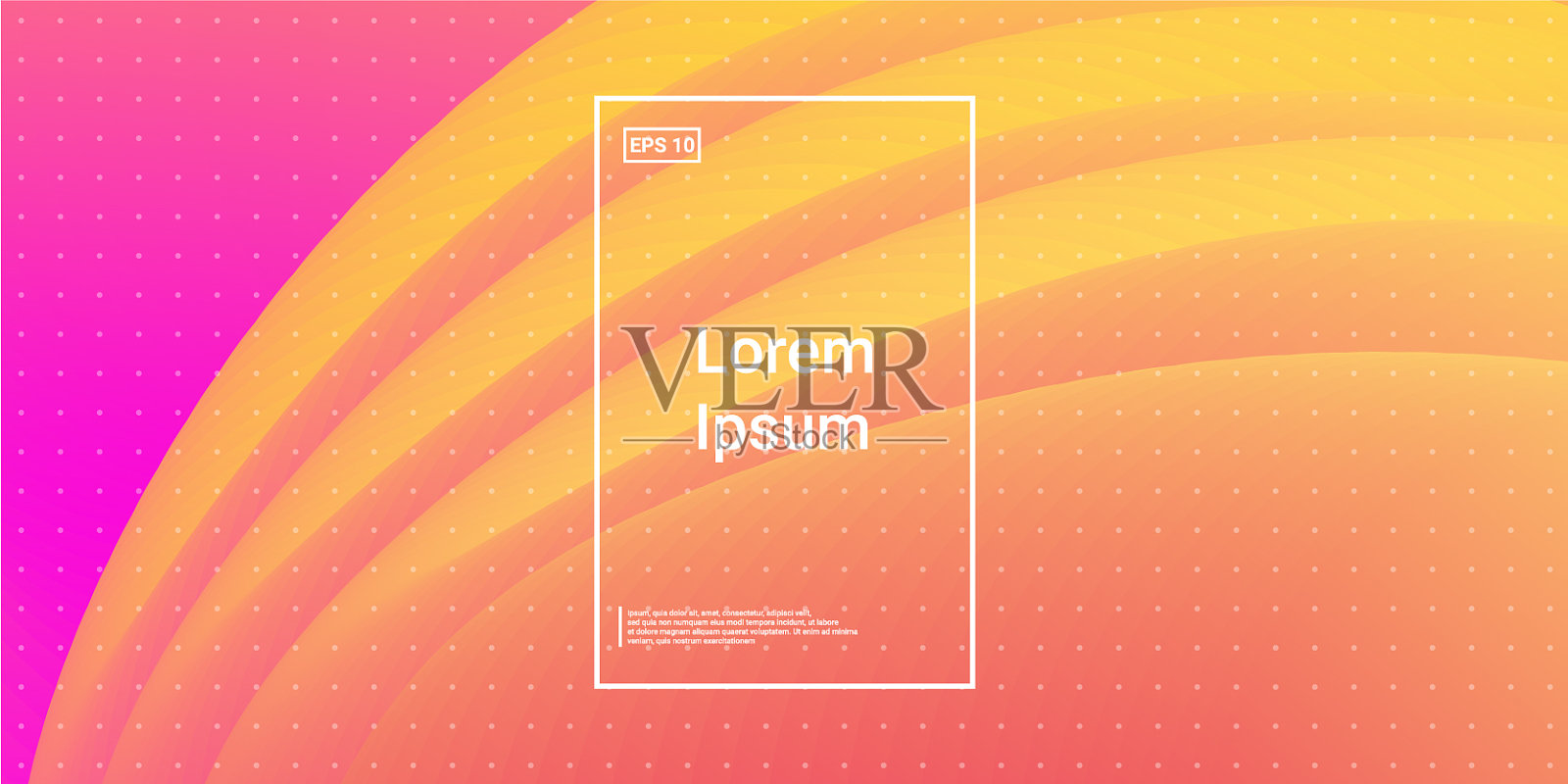 波浪的几何形状插画图片素材