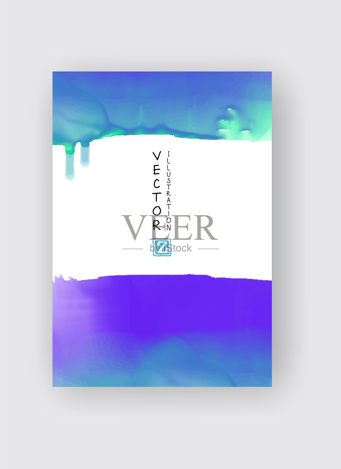 水彩彩色设计横幅插画图片素材