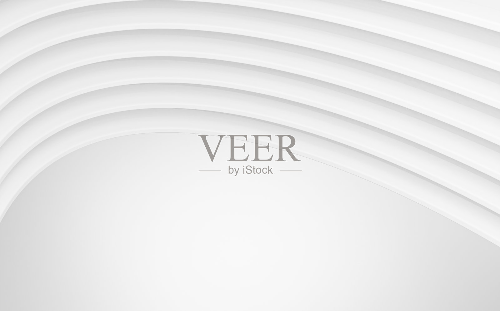 干净的白色曲线抽象灰色阴影，白色纹理。墙纸的抽象结构形状。三维渲染照片摄影图片