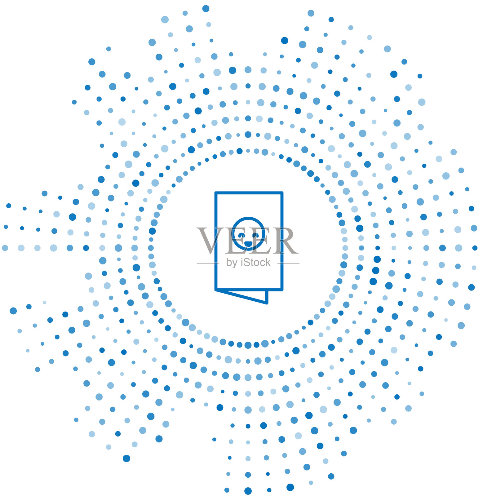 蓝色线淋浴邀请卡片海报插画图片素材