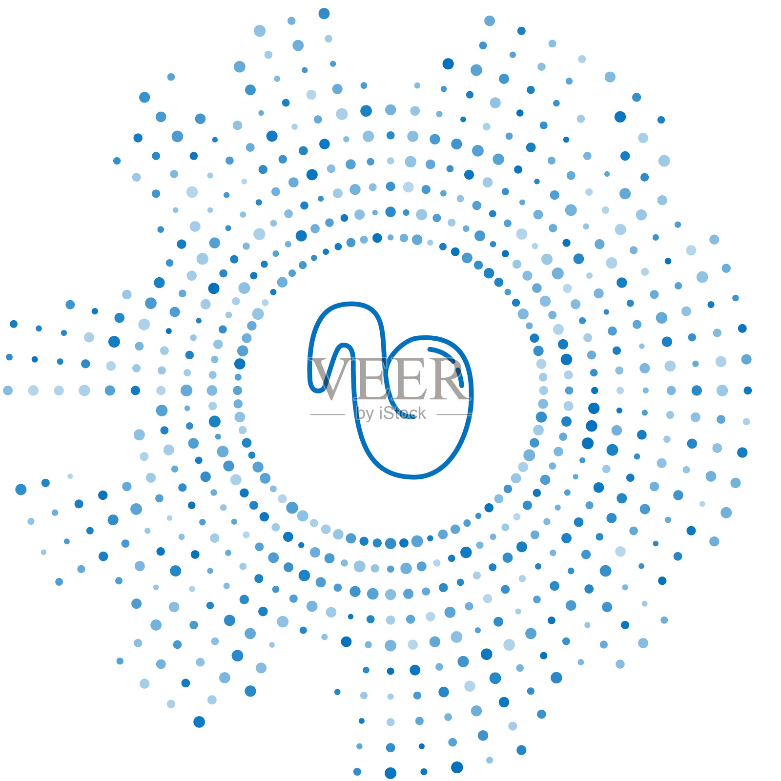 蓝线炸鸡翅图标孤立上插画图片素材