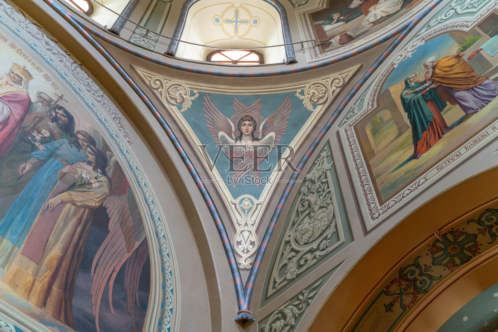 Sviyazhsk/Russia-05.07.2020: Sviyazhsk mail monastery内部照片摄影图片