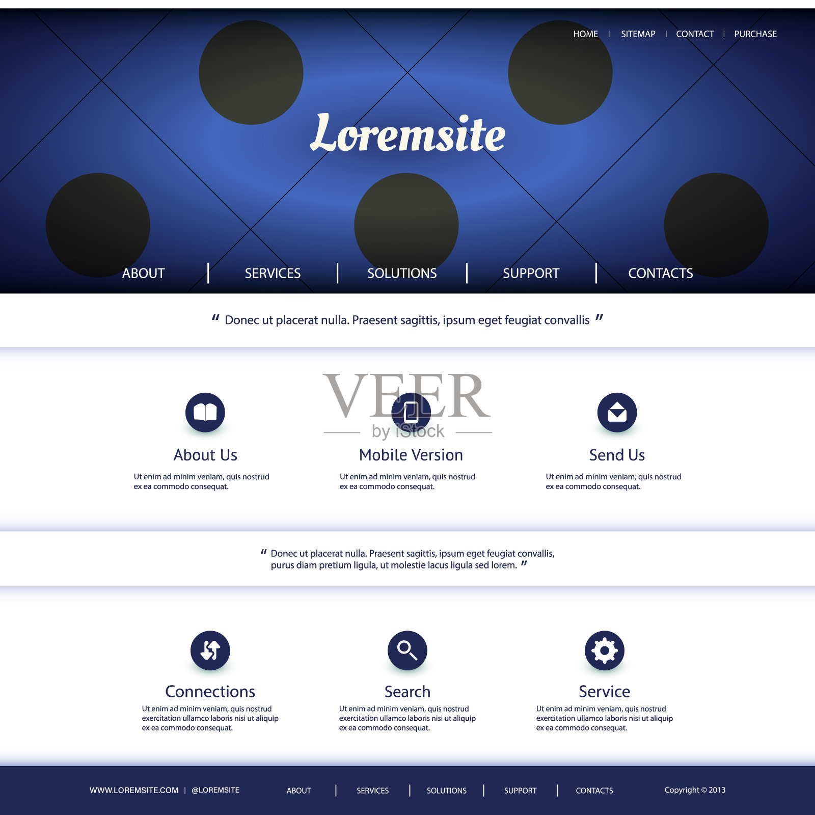 一页网站模板设计模板素材