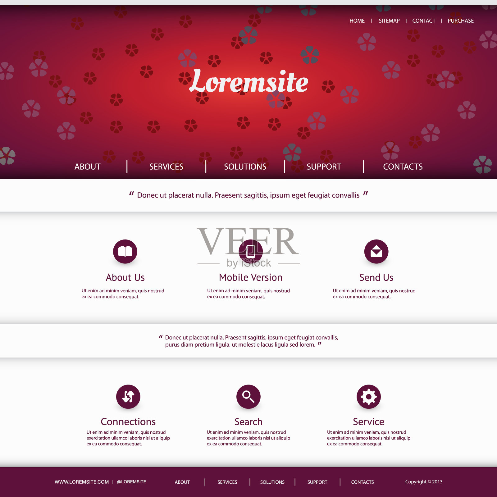 一页网站模板设计模板素材