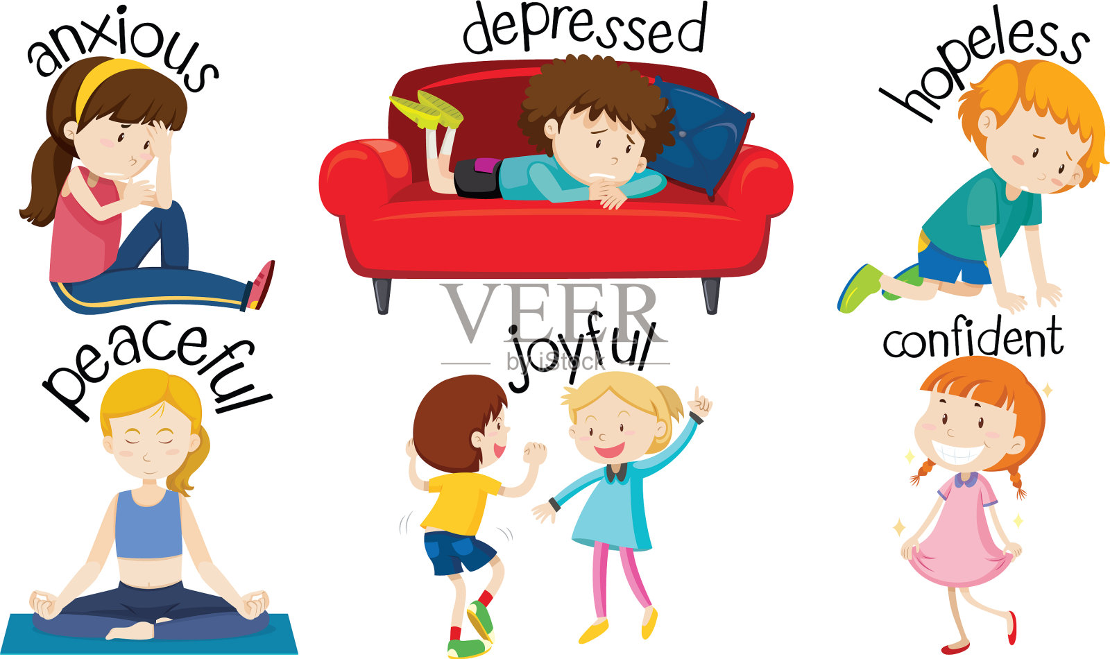 让孩子表达情感设计元素图片