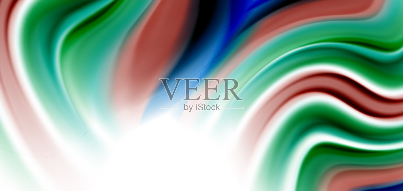 丝滑的线条上的白色液体液体的颜色插画图片素材