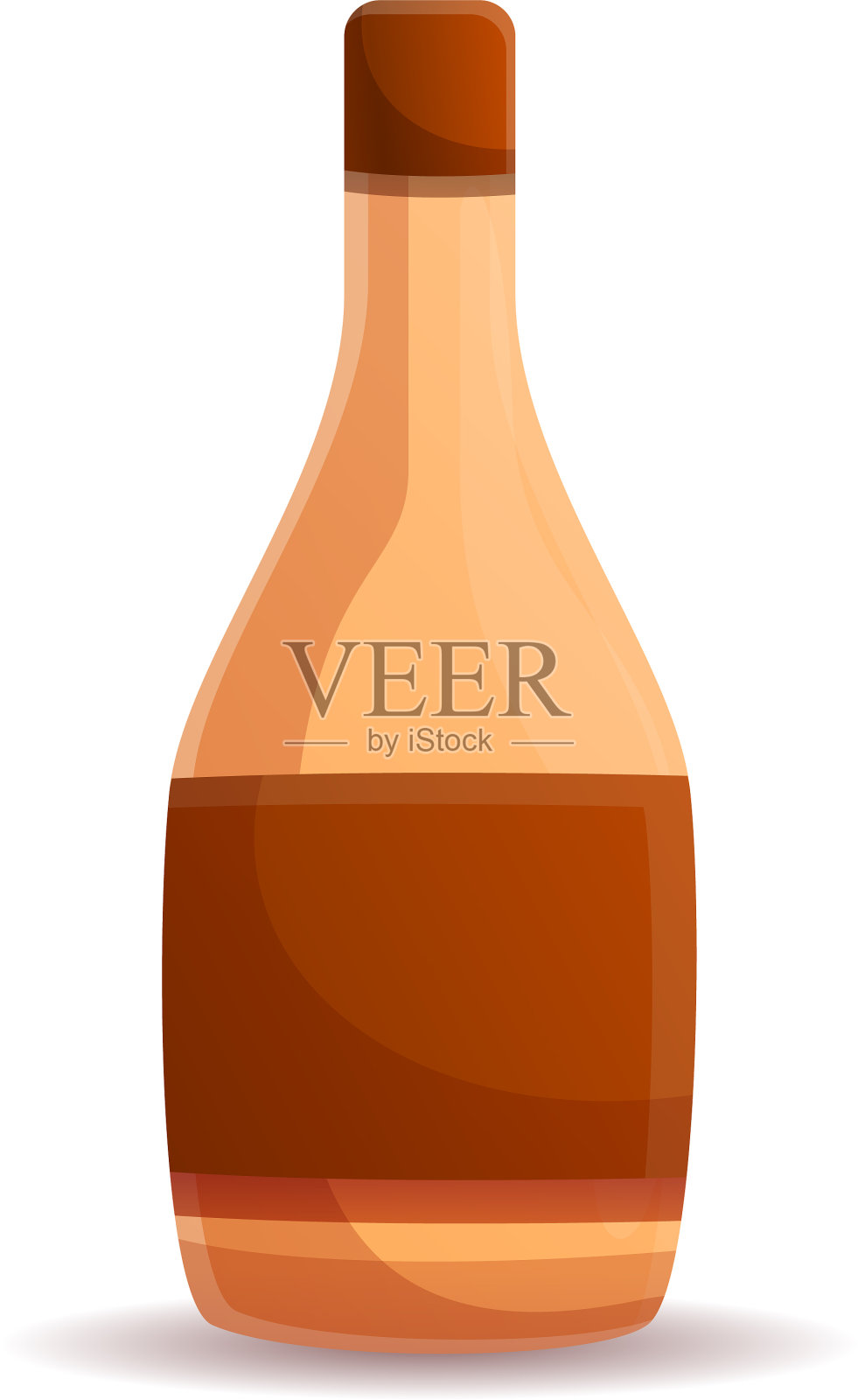 卡通风格的图标醋瓶设计元素图片