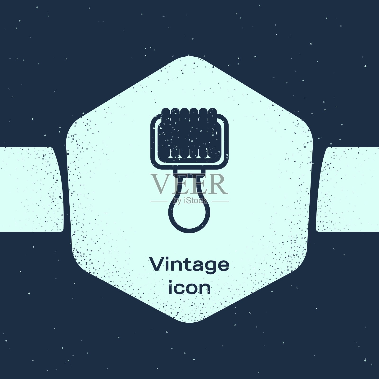 Grunge线毛刷狗和猫的图标图标素材