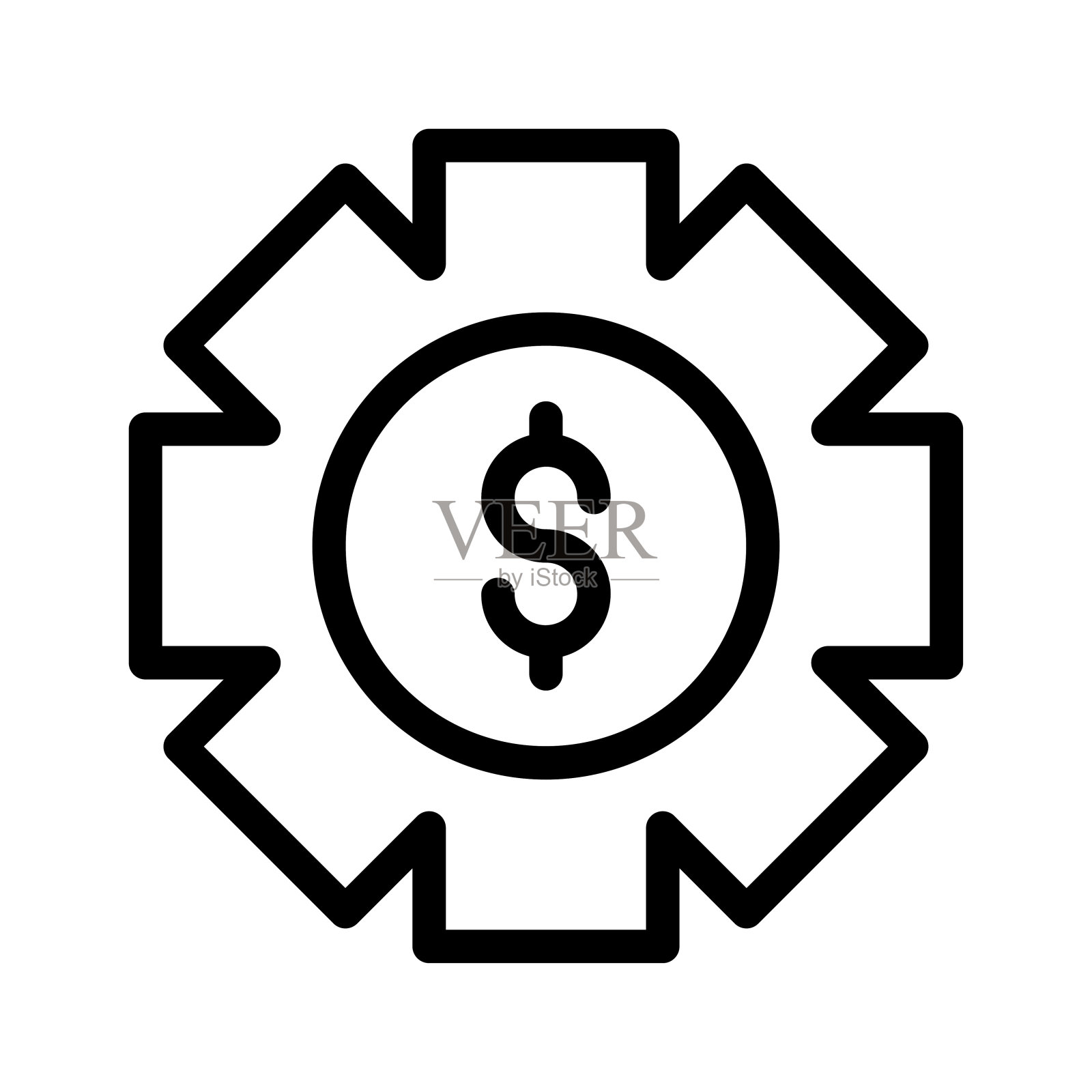 齿轮插画图片素材