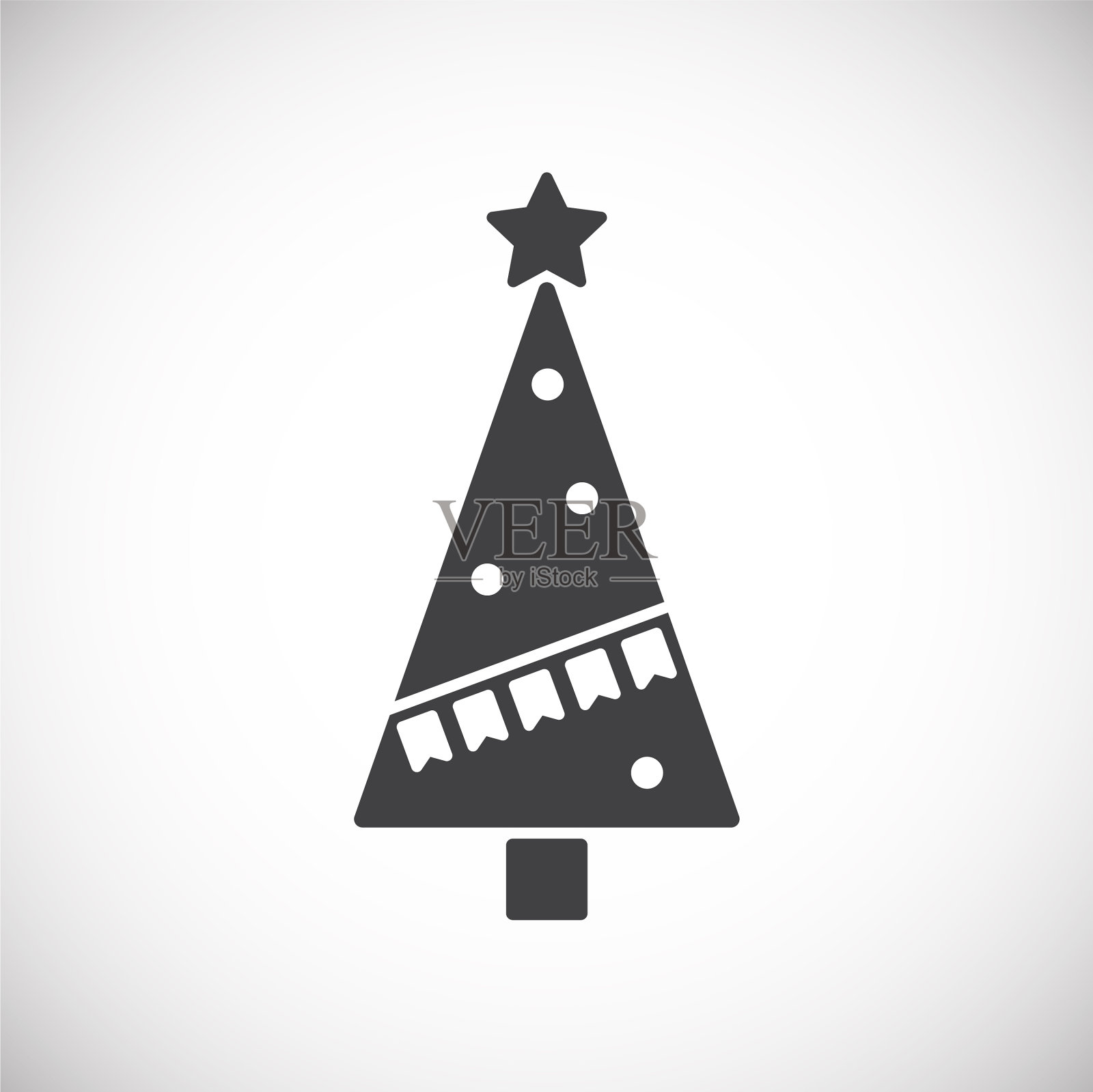 圣诞树图标的背景图形和插画图片素材