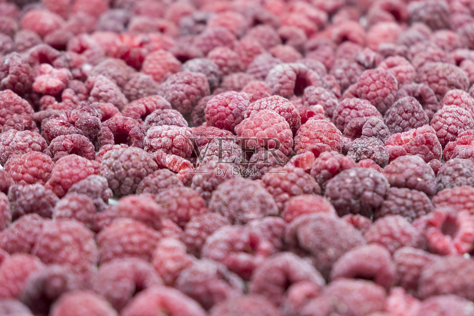 冷冻树莓特写照片摄影图片