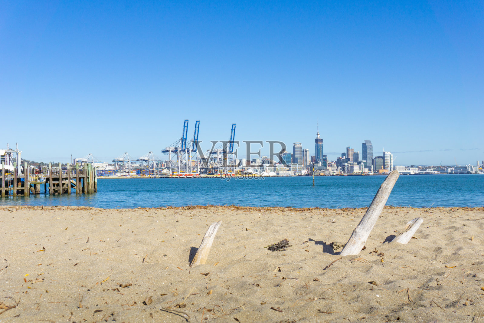 奥克兰海港全景照片摄影图片