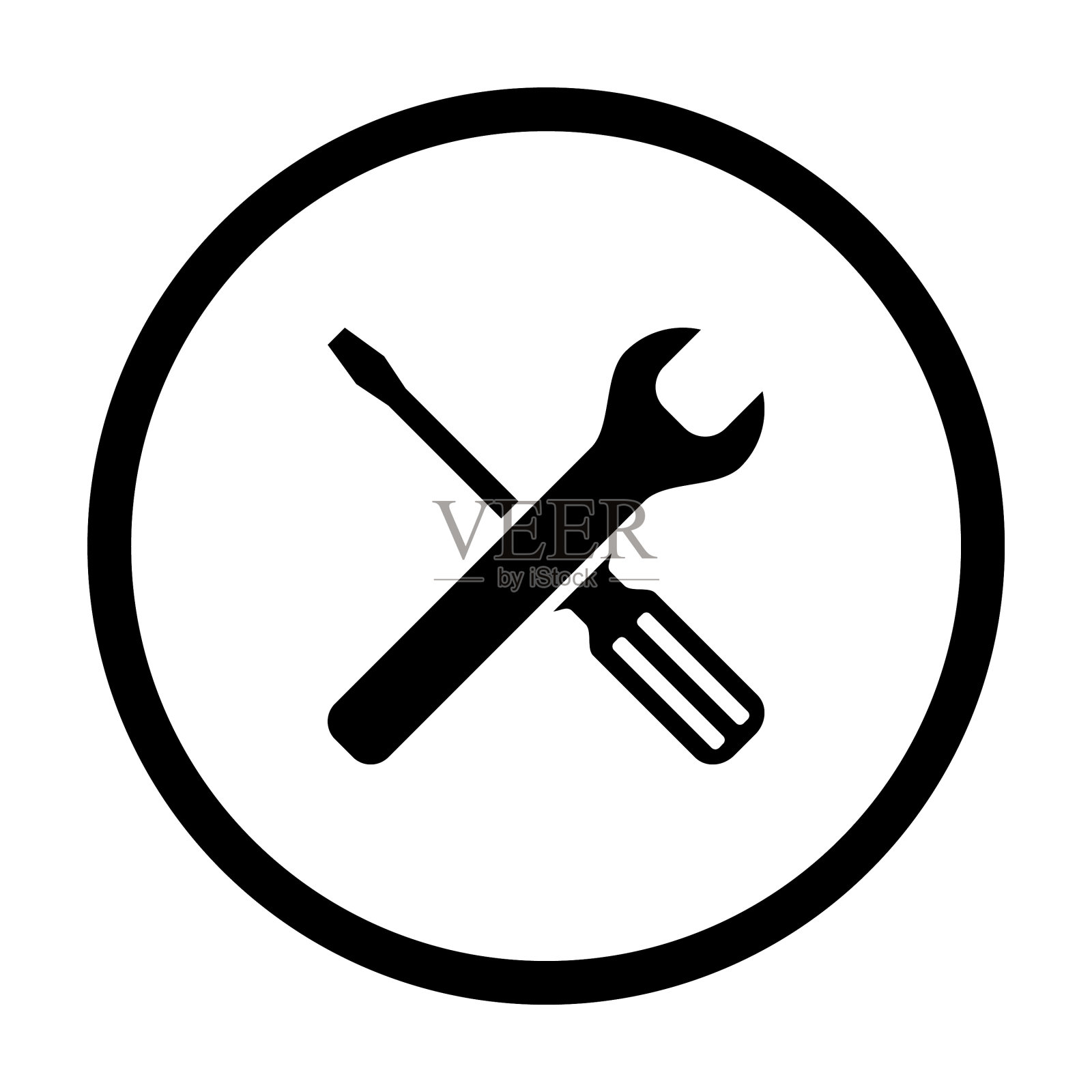 工具和圆插画图片素材