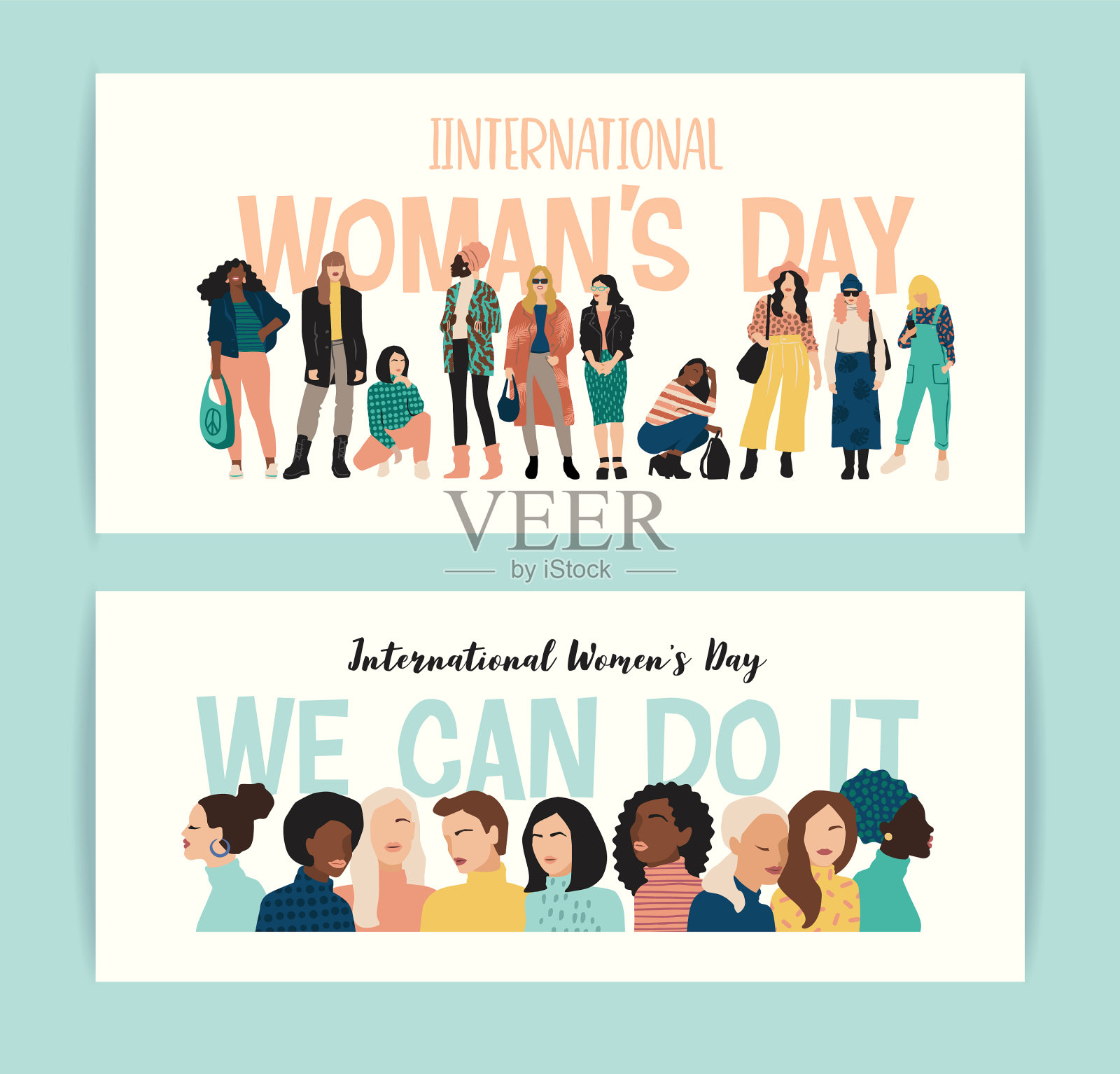 国际妇女节插画图片素材