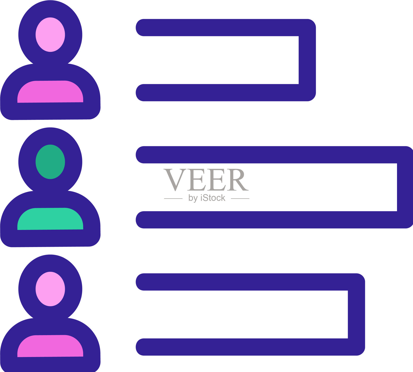 员工绩效指标插画图片素材