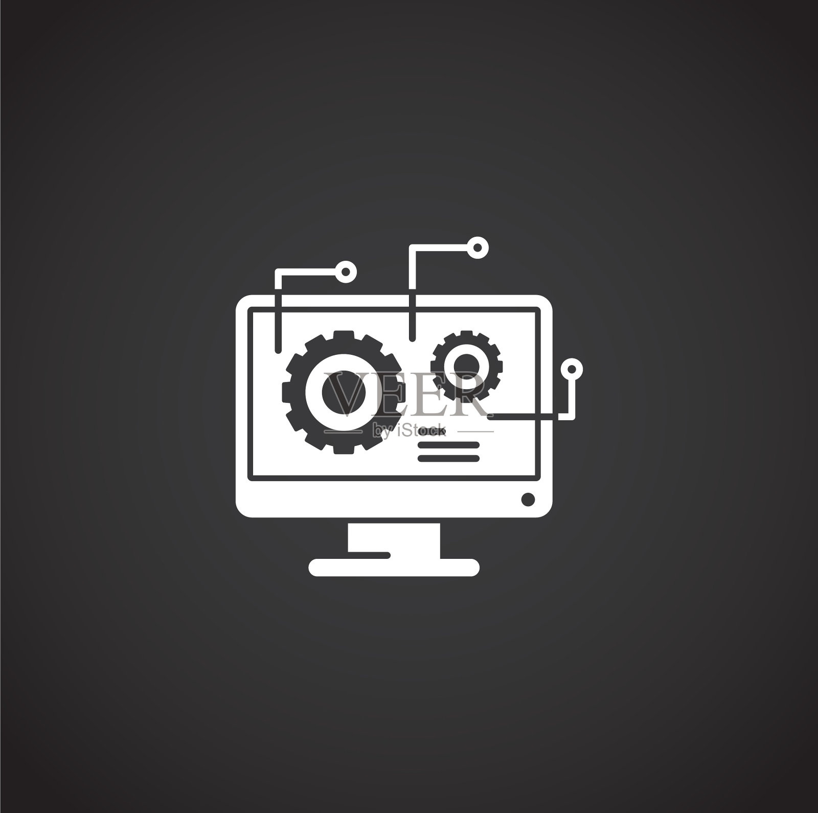 工程相关图标的背景图形插画图片素材