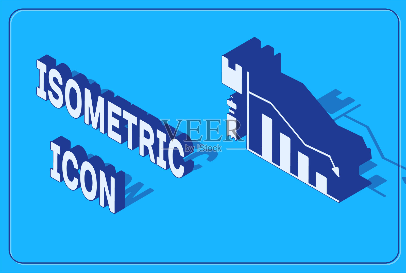 等距生态信息图图标孤立上插画图片素材