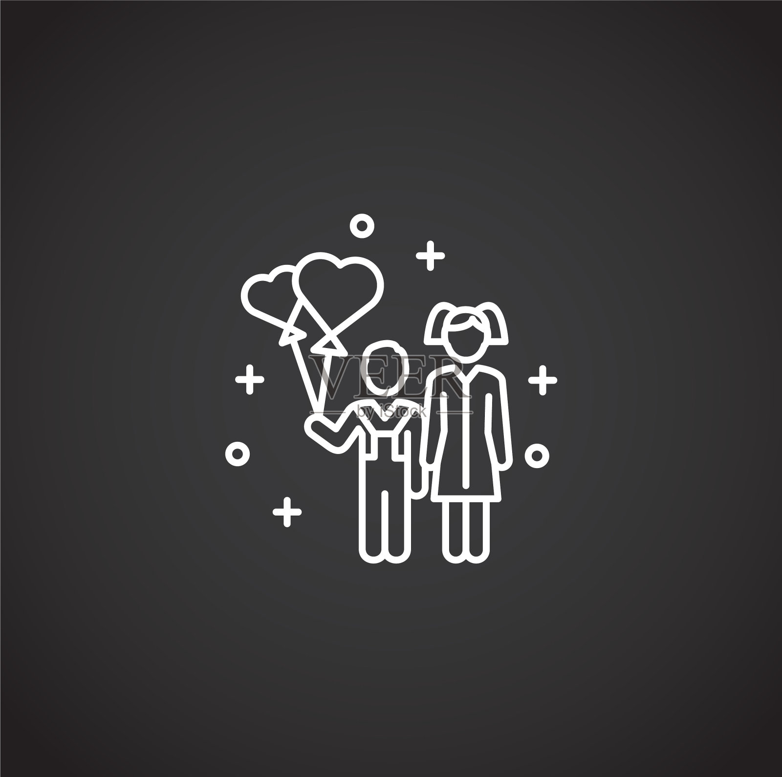 家庭相关图标的背景图形和插画图片素材