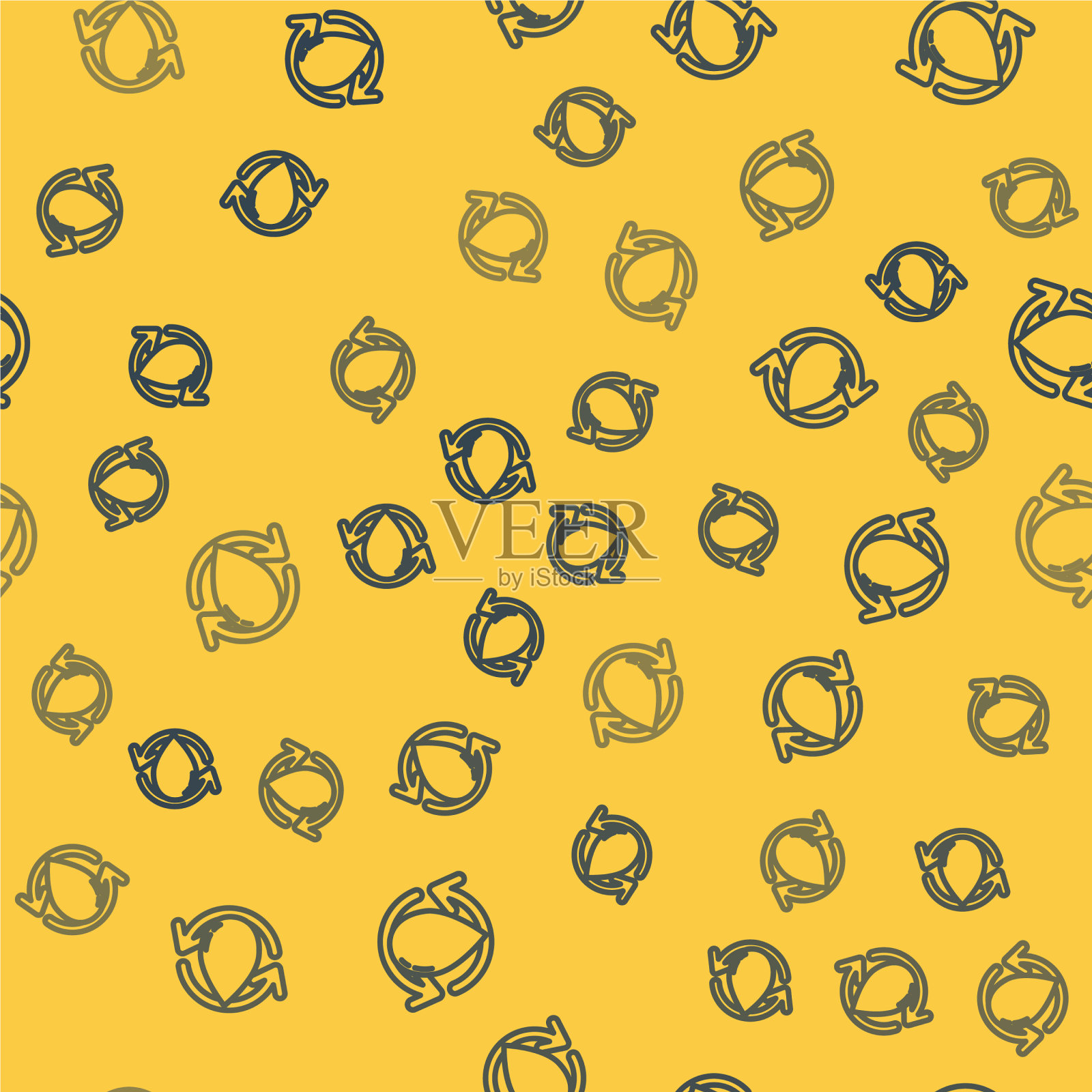 蓝线滴油图标隔离无缝模式插画图片素材