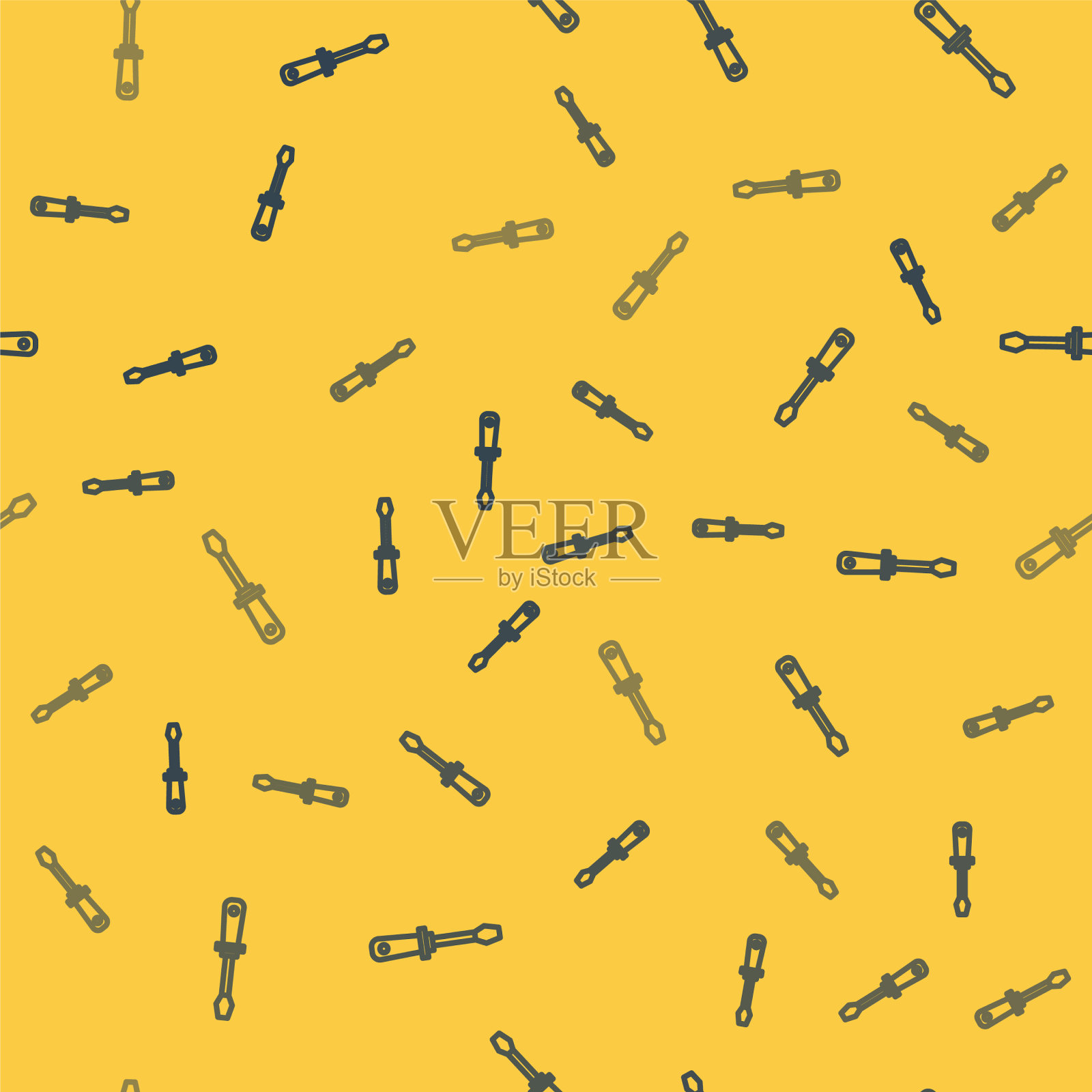 蓝线螺丝刀图标隔离无缝插画图片素材