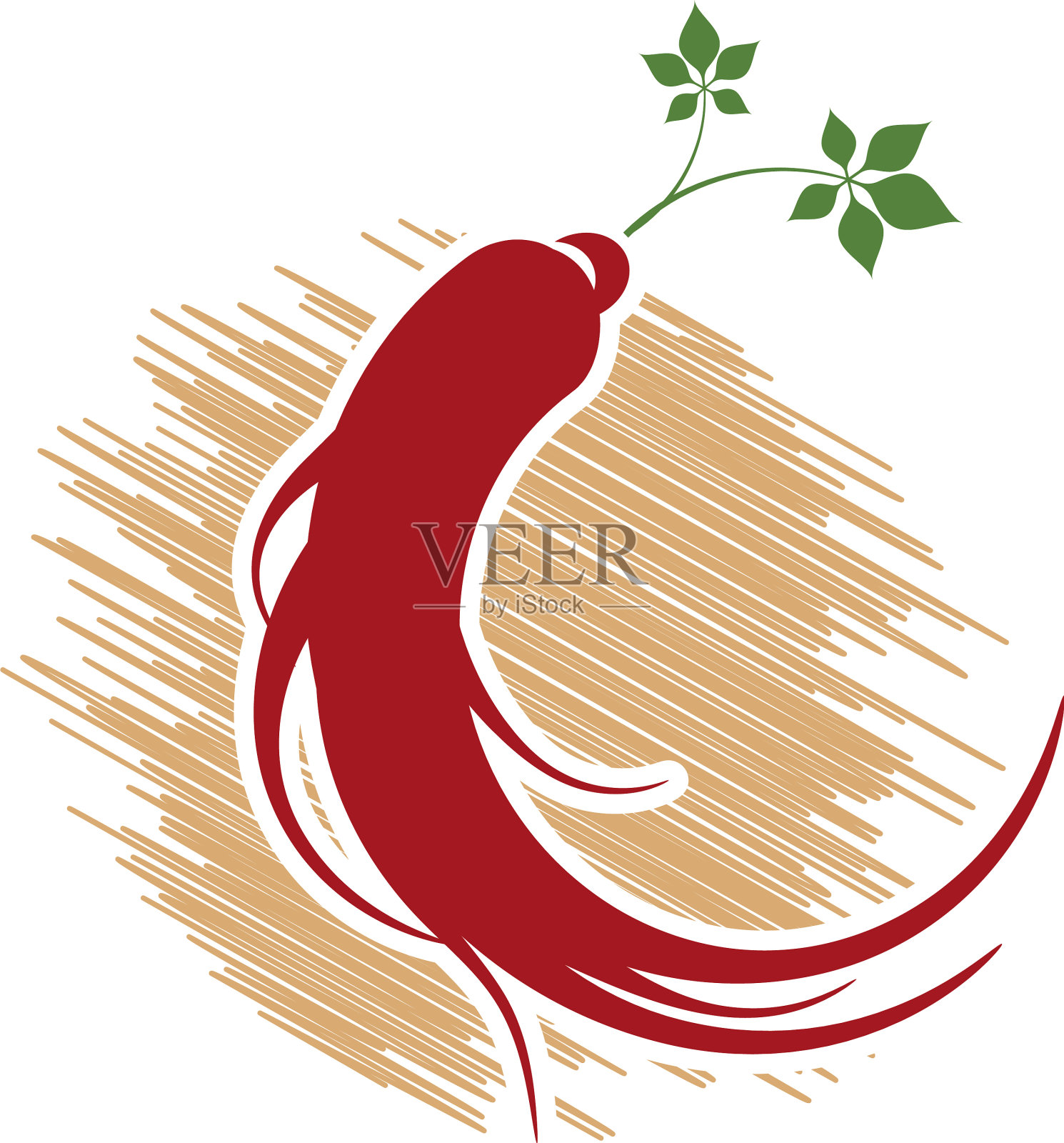 人参图标设计元素图片