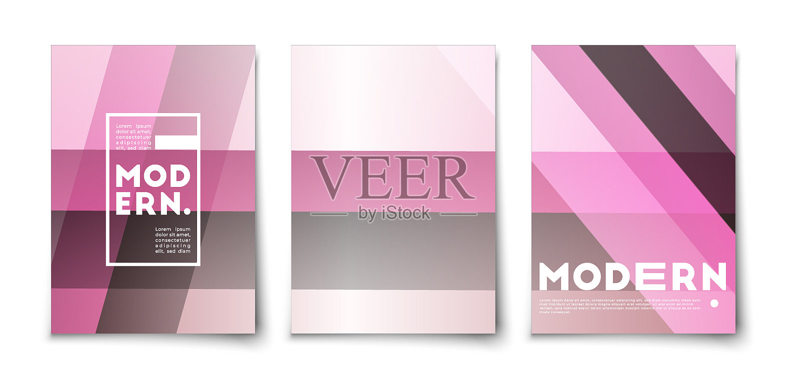 最小抽象几何色线背景插画图片素材