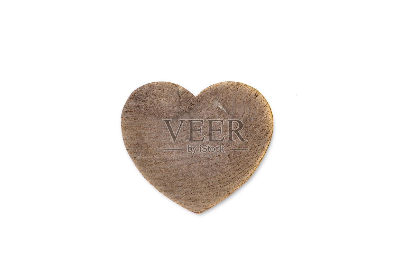 白色背景上的木心。照片摄影图片